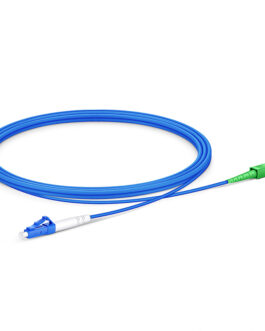 Fiber Optic Patch Cable 2 M  LC UPC to SC APC Simplex G657A1 Single Mode Indoor Armored PVC (OFCR) 3.0mm